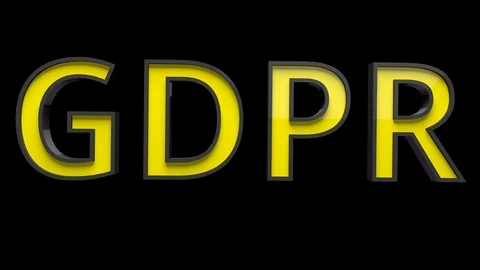 4K Text Bumper GDPR 4 Stock Footage 109548040