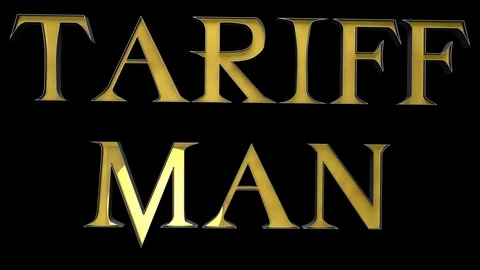 4K Text Bumper Tariff Man 4 Stock Footage 109549355