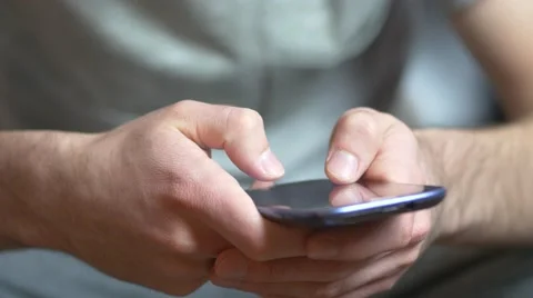 4K Text Writing Smartphone Stock Footage 48988295