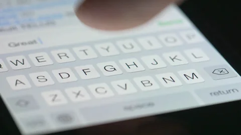 4K Texting Smartphone iphone Screen Stock Footage 38240161