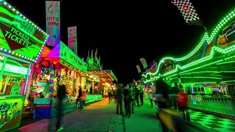 4K Theme Park, Timelapse, Adelaide Stock Footage 77018321