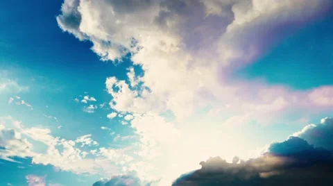4K Thick White CloudsBackground Stock Footage 50345788