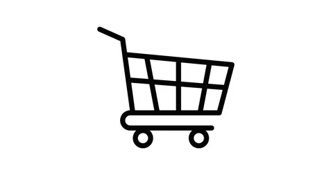 4K Thin line icon Shopping cart. 스톡 동영상 134133082