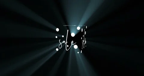 4K Three Dimensional Light Cube - Sale |Loopable Stock Footage 109390706