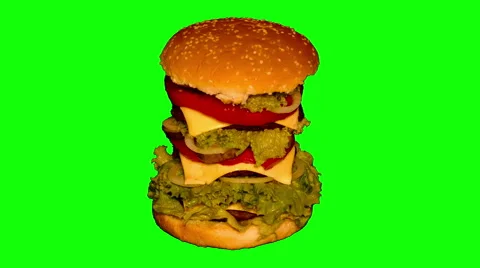 4k – Three-level hamburger  Stock Footage 57657208