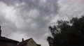 4k Thunderstorm clouds lighning over backstreet city roofs 4k or 4k+ Resolution
