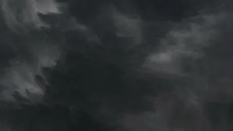 4k thunderstorm inside the dark clouds, loop Stock Footage 193142037