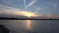 4k Tilt shot beach Timmendorfer Strand sunset at end of day 4k or 4k+ Resolution