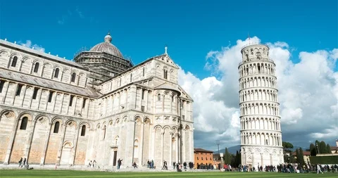 4K time lapse about Piazza dei Miracoli, Pisa Stock Footage 98983119