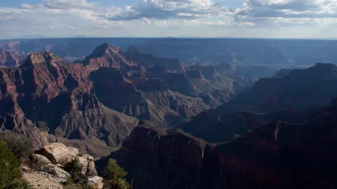 4K Time lapse of afternoon cloud shadows at the North Rim of the Grand Canyon Stock Footage 150677782