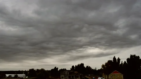 4K Time Lapse of Angry Sky as Storm Approaches Stock Footage 54718616