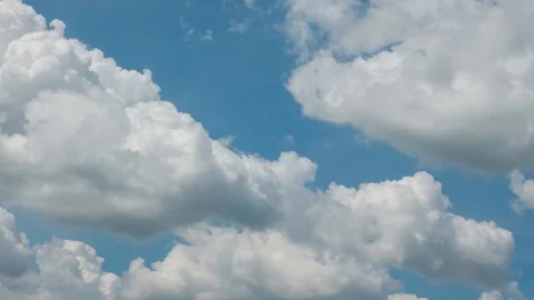 4K. time lapse of beautiful blue sky and white cloud with sunlight Stock Footage 117903583