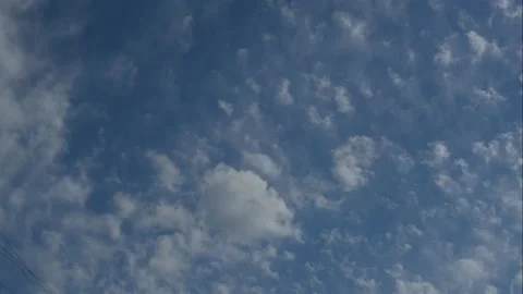 4k time lapse beautiful blue sky with clouds background Stock-Footage 132239701