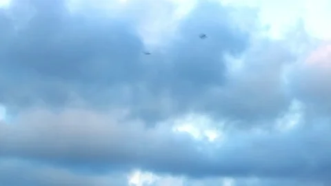 4K time lapse of beautiful clouds day to night moving fast Stock Footage 85343875