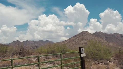 4K Time Lapse, Beautiful Clouds over Mountains, Arizona Stock Footage 93329990