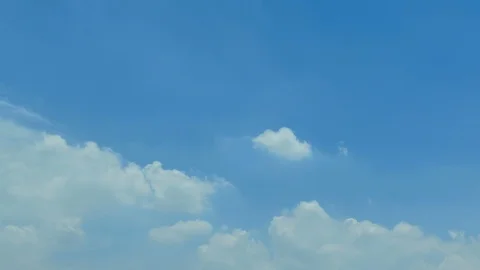 4K Time lapse beautiful cloudy blue sky on rainny season Video stock 89978133