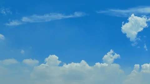 4K Time lapse beautiful cloudy blue sky on rainny season Vídeos de archivo 89979801