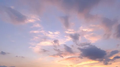 4K Time lapse, beautiful sky with clouds background Stock Footage 117156291