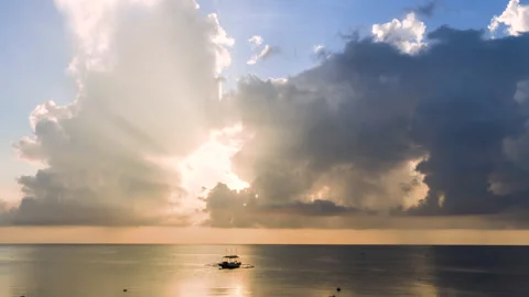 4K Time Lapse, Beautiful Sky With Clouds Background. Weather Nature Cloud Sky Stock Footage 133216569