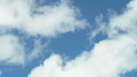 4K Time lapse, beautiful sky with clouds background, Sky with clouds weather 스톡 동영상 134749459