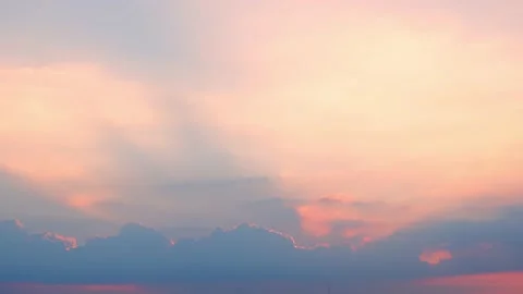 4K Time lapse, beautiful sky with clouds background Video stock 148704174