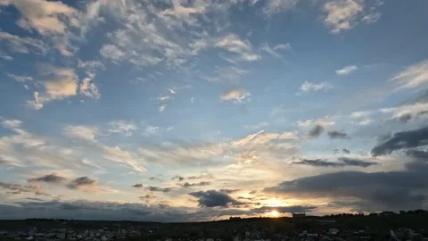 4K time lapse, beautiful sky with clouds Video stock 202624124