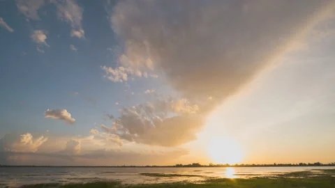 4K Time lapse, beautiful sky,Timelapse Evening sky Video stock 157035576