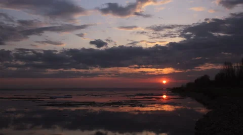 4k Time-lapse beautiful sunset Spring 스톡 동영상 62494257