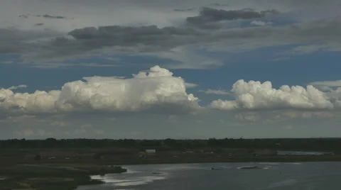 4K Time Lapse of Birth of a Line of Thunderstorms Stock Footage 54715802
