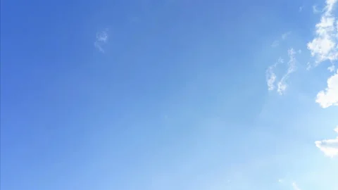 4K Time lapse Blue sky white clouds Stock Footage 198454483
