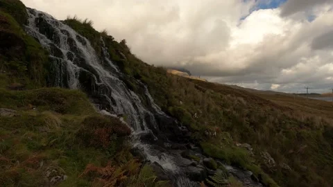 4k time lapse of Brides Veil Falls and Old Man of Storr, Isle of Skye 库存影片 146262814