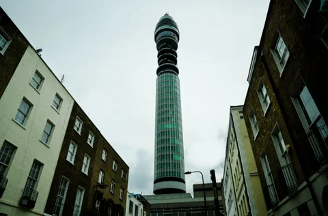 4k Time Lapse BT Tower of London Stock-Footage 47789790