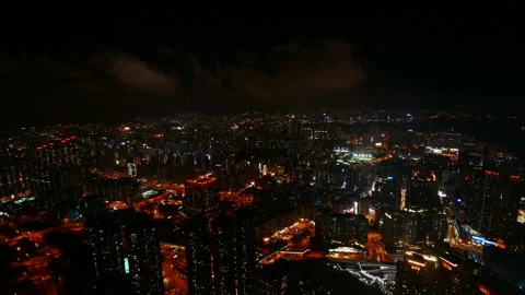 4K Time lapse Building and the skyline of Hong Kong city Stock Footage 285287812