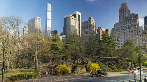 4K Time lapse of the Central Park, New York. Stock Footage 53144209