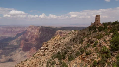 4K Time lapse of cloud shadows on the Grand Canyon Desert Watchtower Stock Footage 159498084