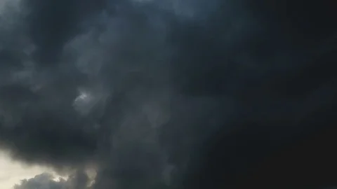 4K Time Lapse, clouds and landscape before rainy at evening Stock-Footage 78521274