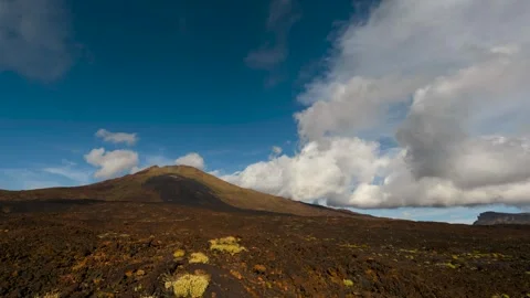 4K Time Lapse of Clouds and Shadows Moving over Pico Viejo Volcano, Tenerife Stock Footage 319958543