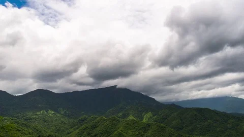 4k Time Lapse Clouds Landscape Phu Thap Boek Stock Footage 74282527