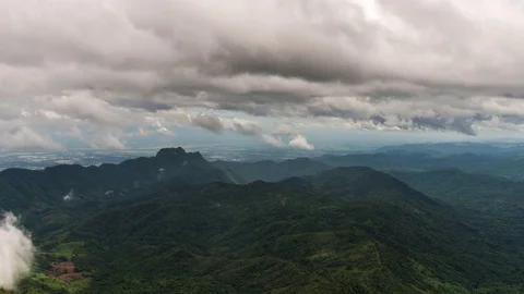4k Time Lapse Clouds Landscape Phu Thap Boek Stock Footage