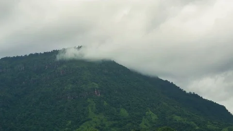 4k Time Lapse Clouds Landscape Phu Thap Boek Stock Footage 74296133