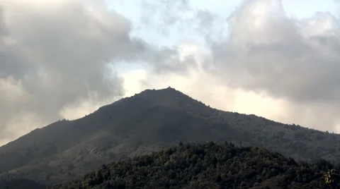 4k Time lapse of clouds over Mount Tamalpais in Marin California Stock Footage 42604336