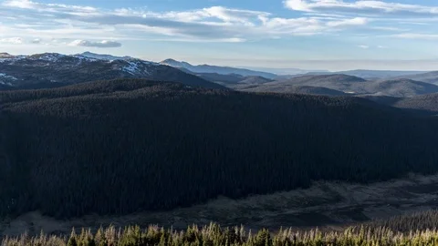4k Time Lapse of Clouds Over Rocky Mountain National Park Stock Footage 78648338