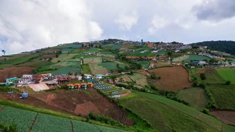 4K Time lapse clouds as the sky sunrise fog form misty nature ridge mountains  Video stock 149496359