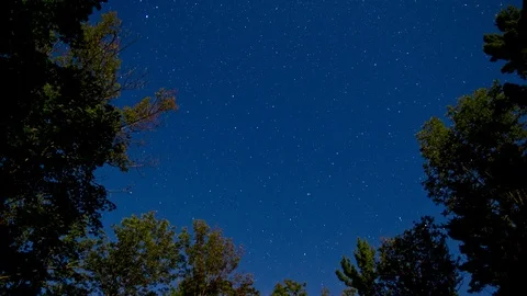 4K Time Lapse of Clouds Stars Fireside 動画素材 71191534