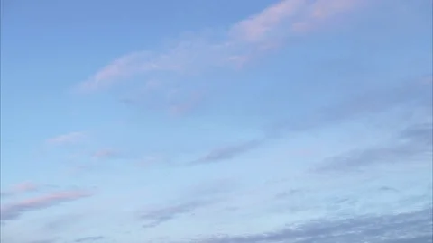 4k Time Lapse Clouds - sunset starting into the dark night - sky background Stock Footage 107423105