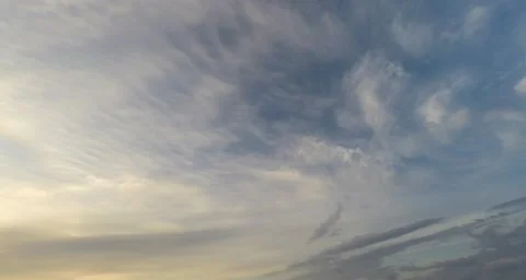 4k time lapse of colorfull clouds at sunset Stock Footage 49191518