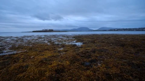 4K time lapse from coplands dock in Stromness Orkney Stock Footage 289483728