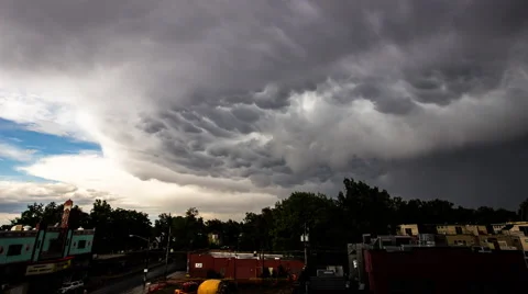 4k time lapse dark storm clouds forming Stock Footage 40751519
