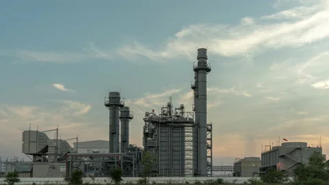 4K time lapse electric power plant Stock-Footage 132278643