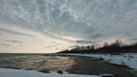 4K Time Lapse: Fast-Moving Clouds and Water in Mesmerizing Motion Stock Footage 329325374